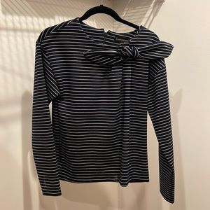 Navy blue with white stripes Banana Republic long sleeve
